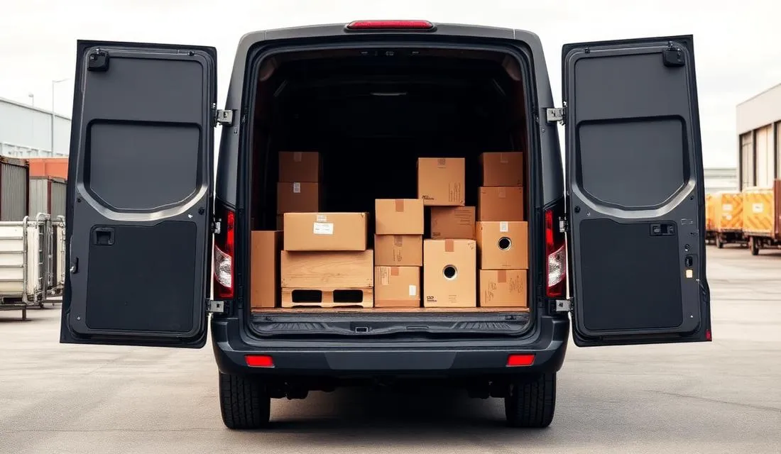 Загруженный фургон RAM ProMaster
