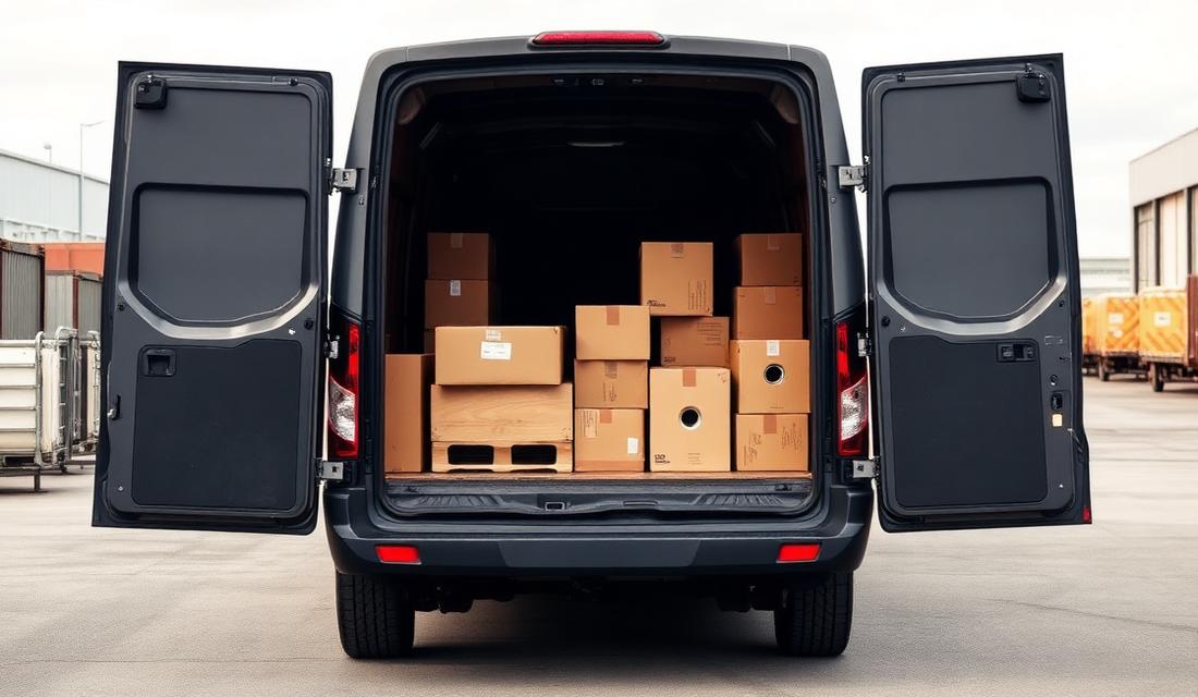 Загруженный фургон RAM ProMaster