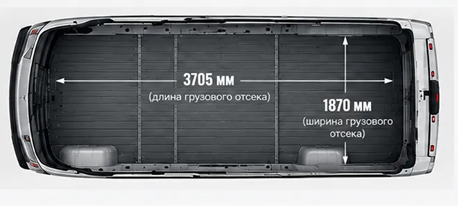 RAM ProMaster 2500: задняя часть и размеры